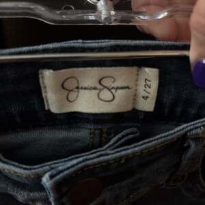 Jessica Simpson Womens Distressed Embroidered Blue Denim Jeans Size 30